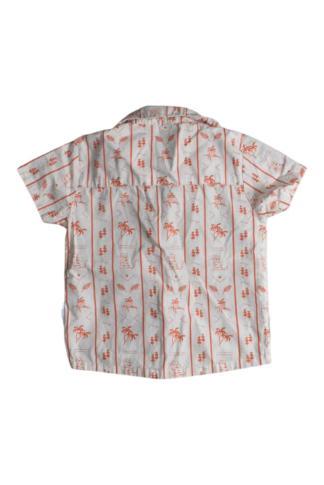 A White Short Sleeve Shirts from Sea Apple in size 6-12M for boy. (Back View)