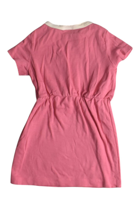 A White Short Sleeve Dresses from Petit Bateau in size 4T for girl. (Back View)