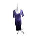 A Purple Short Sleeve Dresses from Seraphine in size Maternity-M for maternity. (Front View)