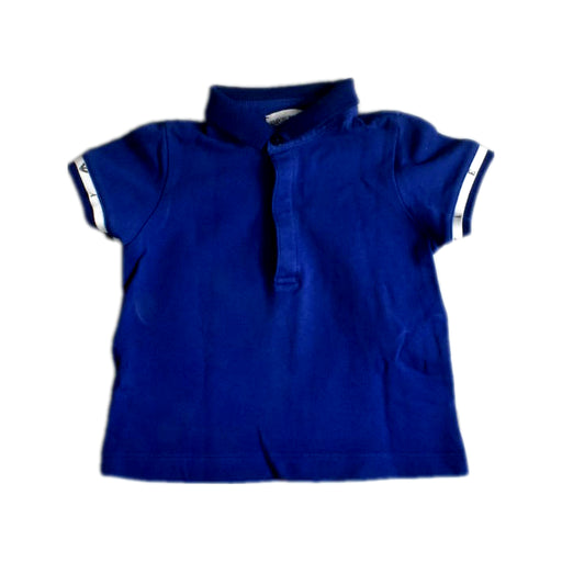 A Blue Short Sleeve Polos from Armani in size 12-18M for boy. (Front View)