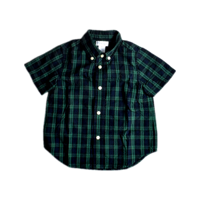 A Green Short Sleeve Shirts from Ralph Lauren in size 12-18M for boy. (Front View)