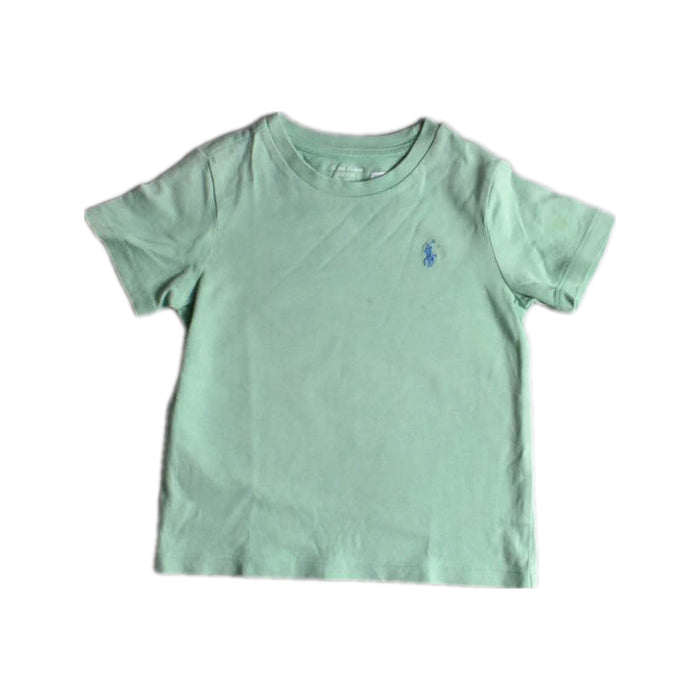 A Green Short Sleeve T Shirts from Ralph Lauren in size 12-18M for boy. (Front View)