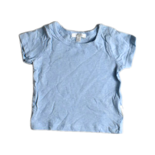 A Blue Short Sleeve T Shirts from Purebaby in size 0-3M for boy. (Front View)