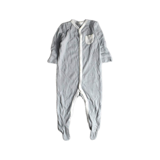 A Grey Onesies from Mori in size 0-3M for boy. (Front View)