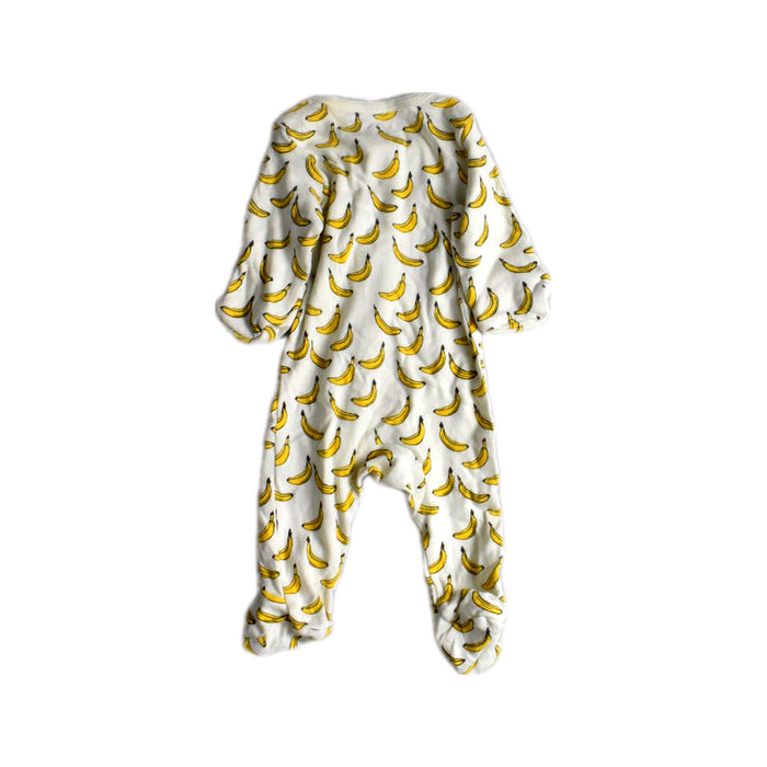 A White Onesies from Le Petit Society in size 0-3M for neutral. (Back View)