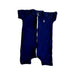 A Navy Short Sleeve Rompers from Raph and Remy in size 18-24M for neutral. (Front View)