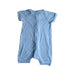 A Blue Short Sleeve Rompers from Raph and Remy in size 12-18M for neutral. (Back View)