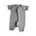 A Grey Short Sleeve Rompers from Raph and Remy in size 18-24M for neutral. (Front View)
