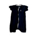 A Navy Short Sleeve Rompers from Raph and Remy in size 12-18M for neutral. (Front View)