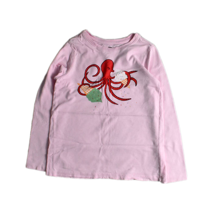 A Pink Long Sleeve T Shirts from Tea in size 7Y for girl. (Front View)