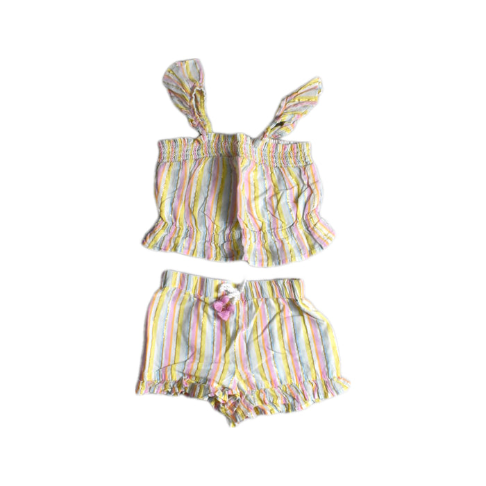 A Multicolour Shorts Sets from Isaac Mizrahi in size 3T for girl. (Front View)