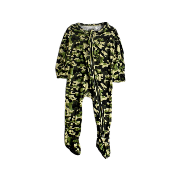 A Green Onesies from Posh Peanut in size 18-24M for neutral. (Front View)