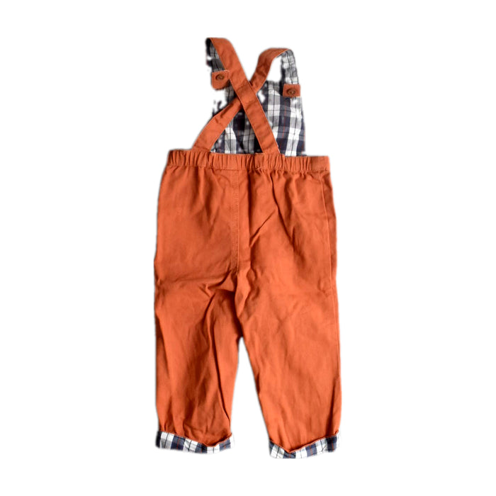 A Orange Long Overalls from Tommy Bahama in size 12-18M for boy. (Back View)