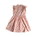 A Pink Sleeveless Dresses from Le Petit Society in size 6T for girl. (Back View)