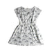 A White Short Sleeve Dresses from Elly in size 6T for girl. (Front View)