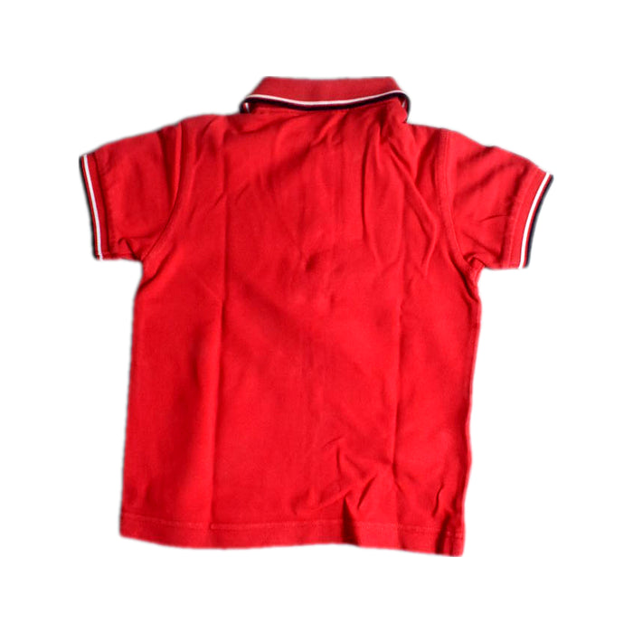 A Red Short Sleeve Polos from Fred Perry in size 2T for boy. (Back View)
