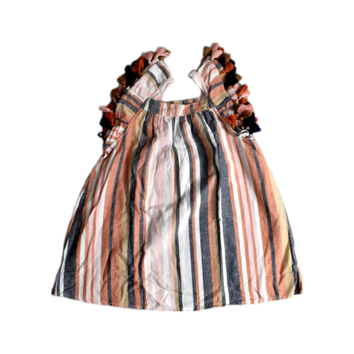 A Multicolour Sleeveless Dresses from Seed in size 5T for girl. (Front View)