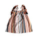 A Multicolour Sleeveless Dresses from Seed in size 5T for girl. (Front View)
