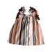 A Multicolour Sleeveless Dresses from Seed in size 5T for girl. (Back View)