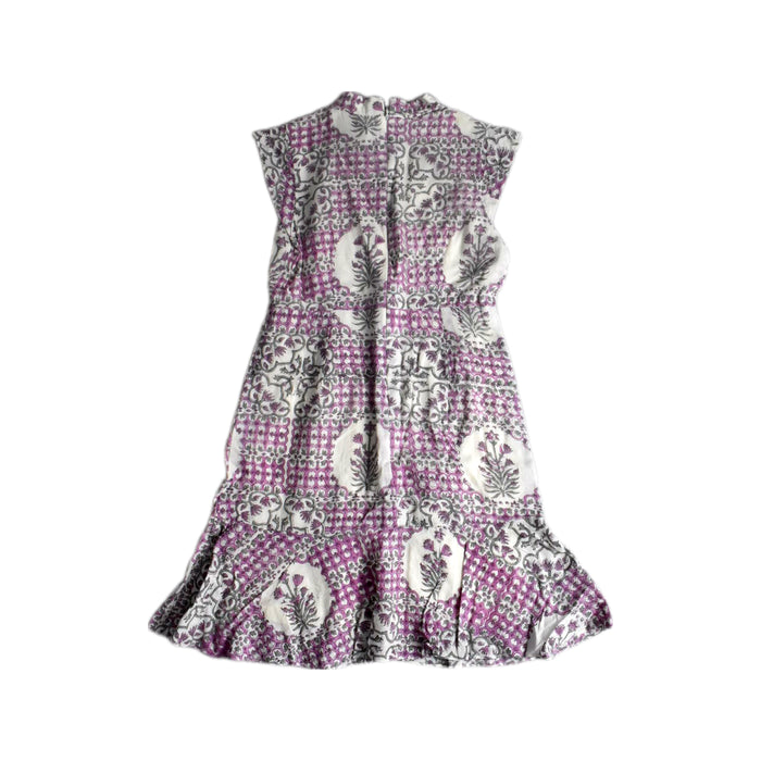 A Purple Sleeveless Dresses from The Missing Piece in size 6T for girl. (Back View)