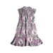 A Purple Sleeveless Dresses from The Missing Piece in size 6T for girl. (Back View)