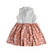 A White Sleeveless Dresses from Le Petit Society in size 5T for girl. (Back View)