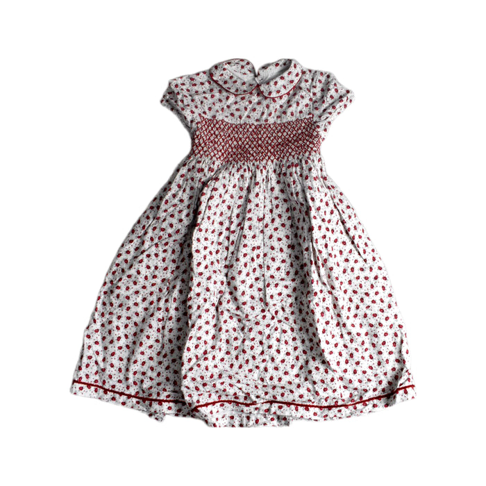 A Red Short Sleeve Dresses from Confiture in size 6T for girl. (Front View)