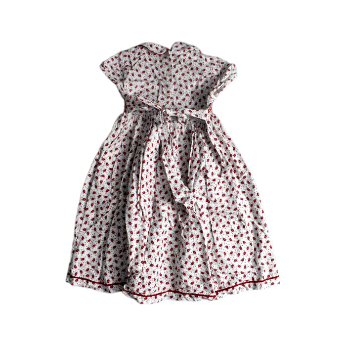 A Red Short Sleeve Dresses from Confiture in size 6T for girl. (Back View)