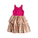 A Pink Sleeveless Dresses from Janie & Jack in size 7Y for girl. (Front View)