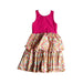 A Pink Sleeveless Dresses from Janie & Jack in size 7Y for girl. (Back View)