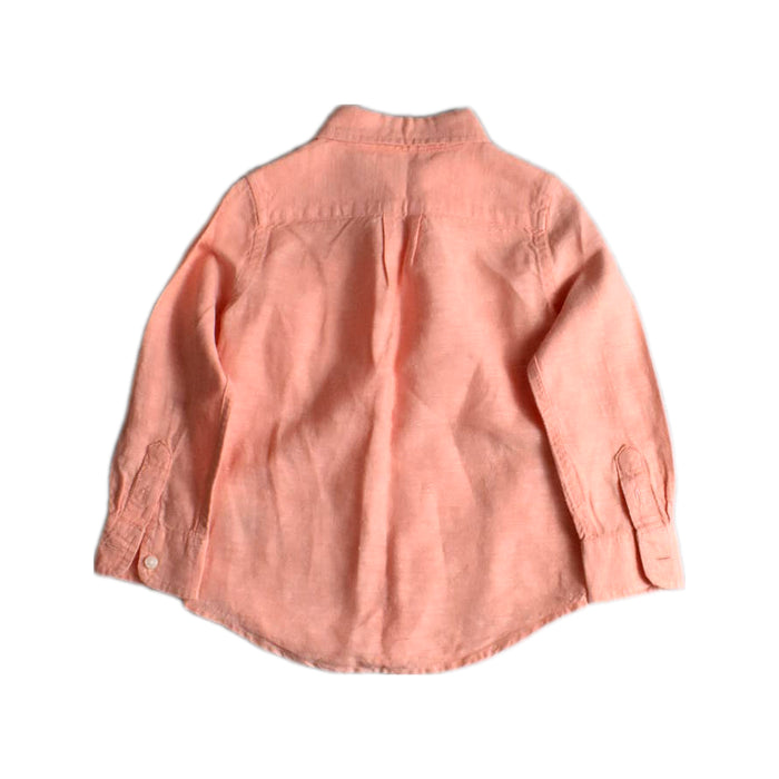 A Peach Long Sleeve Shirts from Janie & Jack in size 2T for boy. (Back View)