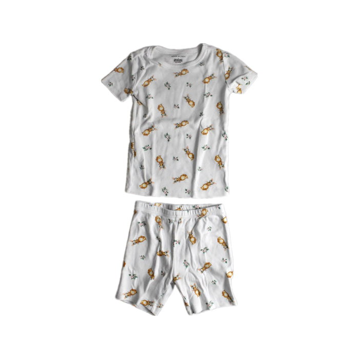 A White Pyjama Sets from Janie & Jack in size 5T for girl. (Front View)