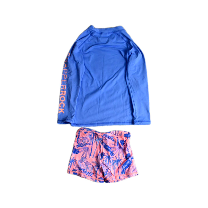 A Blue Swim Sets from Snapper Rock in size 3T for neutral. (Back View)