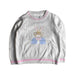A Grey Knit Sweaters from Janie & Jack in size 3T for girl. (Front View)