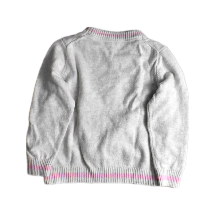 A Grey Knit Sweaters from Janie & Jack in size 3T for girl. (Back View)