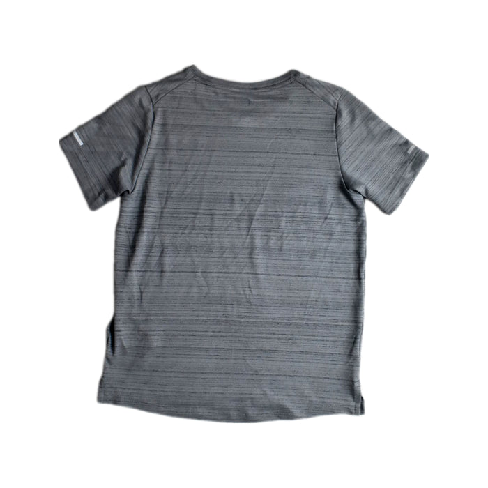 A Grey Short Sleeve T Shirts from Nike in size 8Y for boy. (Back View)