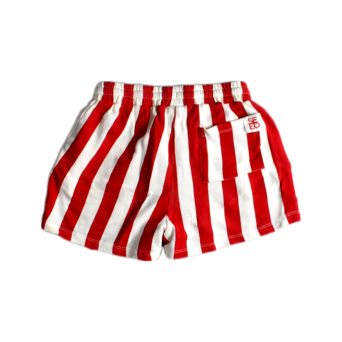 A Red Shorts from Seed in size 8Y for boy. (Back View)