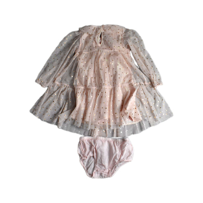 A Pink Dress Sets from Nordstrom in size 2T for girl. (Back View)