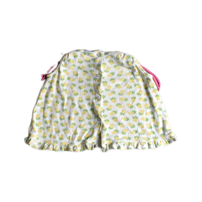 A White Sleeveless Tops from bloomB in size 12-18M for girl. (Back View)