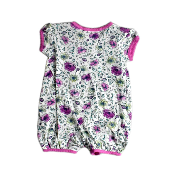 A White Short Sleeve Rompers from Carhartt in size 6-12M for girl. (Back View)