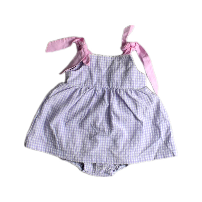 A Pink Sleeveless Bodysuits from Classic Whimsy in size 6-12M for girl. (Front View)