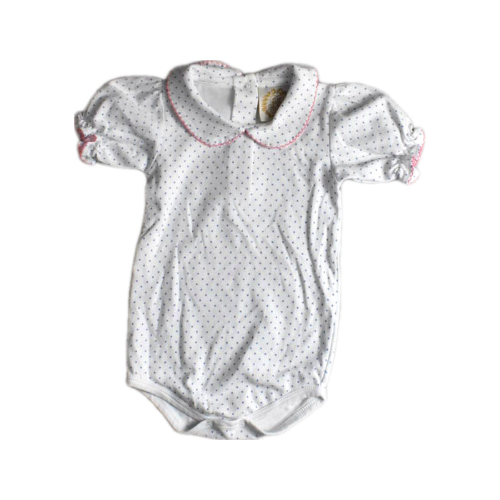 A White Short Sleeve Bodysuits from The Beaufort Bonnet Company in size 18-24M for girl. (Front View)