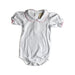A White Short Sleeve Bodysuits from The Beaufort Bonnet Company in size 18-24M for girl. (Front View)