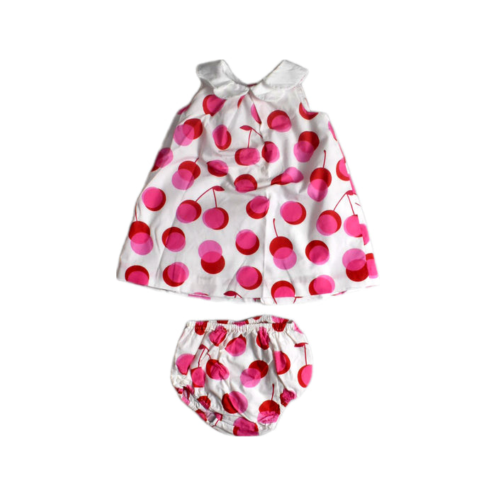 A Pink Dress Sets from Jacadi in size 12-18M for girl. (Front View)