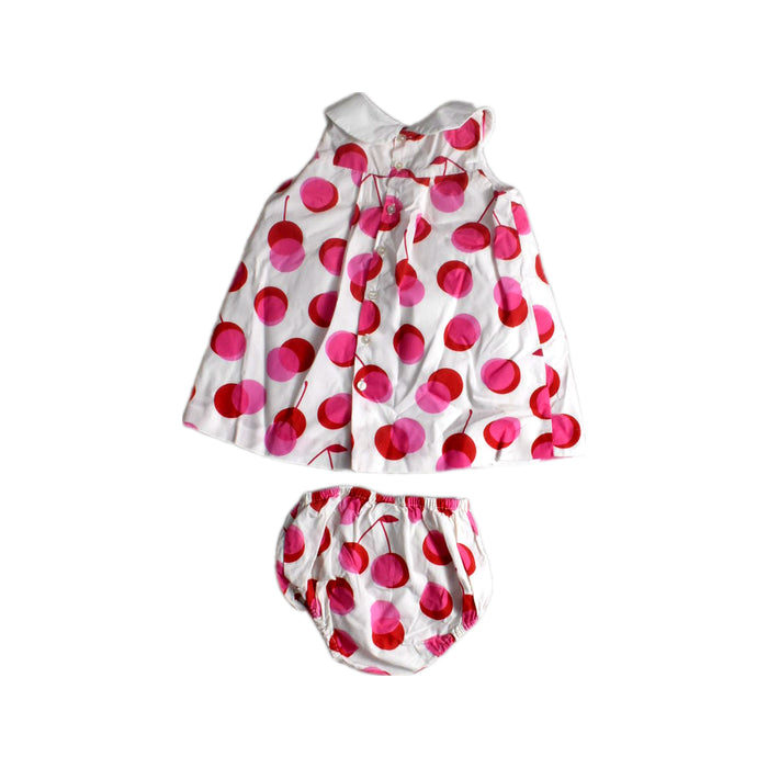 A Pink Dress Sets from Jacadi in size 12-18M for girl. (Back View)