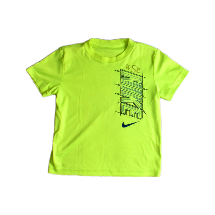 A Yellow Short Sleeve T Shirts from Nike in size 6T for boy. (Front View)