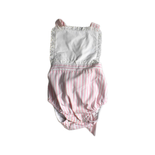 A Pink Sleeveless Rompers from The Beaufort Bonnet Company in size 18-24M for girl. (Front View)
