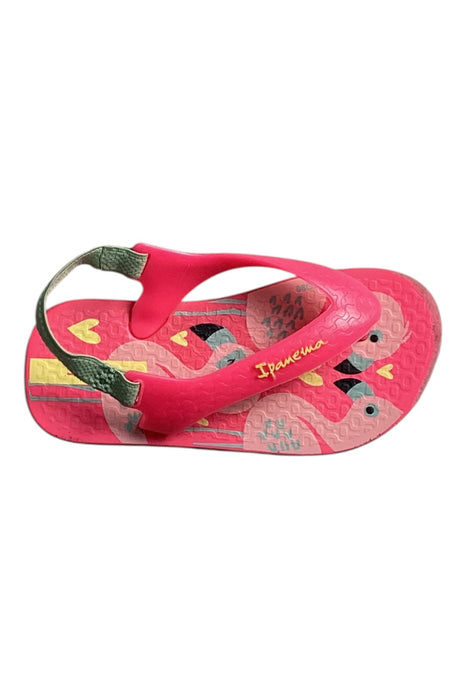 A Pink Sandals from Ipanema in size 12-18M for girl. (Front View)