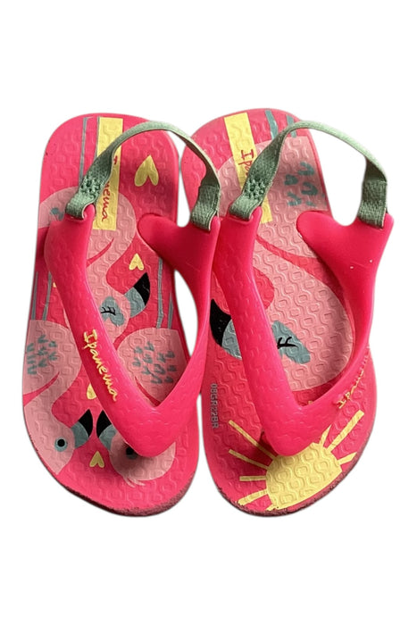 A Pink Sandals from Ipanema in size 12-18M for girl. (Back View)