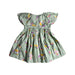 A Green Short Sleeve Dresses from Mothercare in size 12-18M for girl. (Back View)